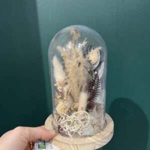 Cloche en fleurs séchées taille S