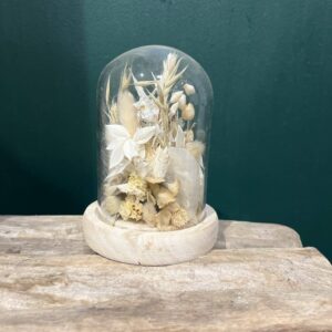 Cloche en fleurs séchées taille M